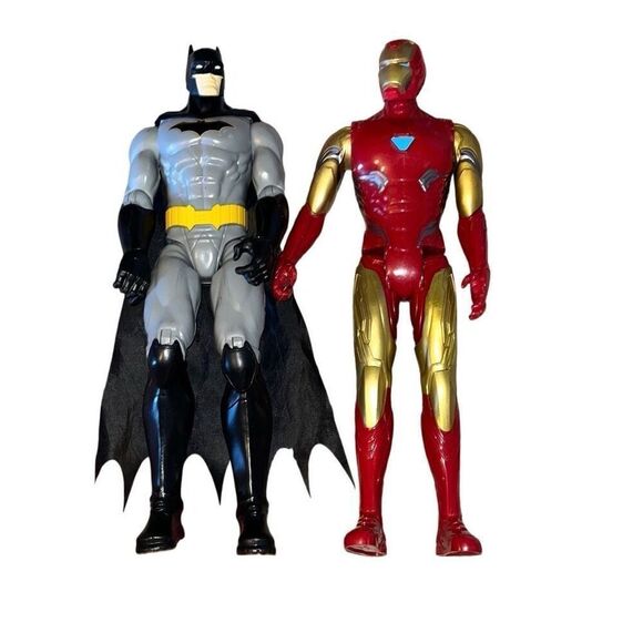 2 Marvel Action Figure Hero’s “Batman” & “Ironman 12” - Picture 1 of 4